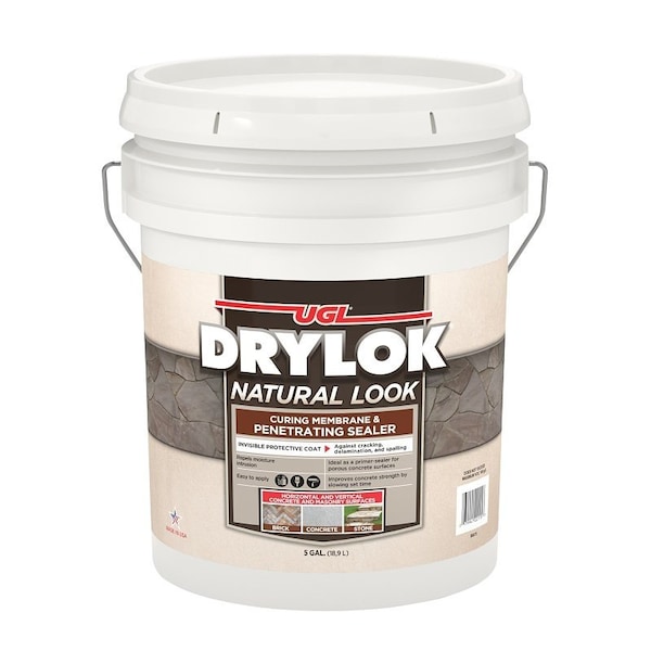 Ugl Natural Look Sealer, Clear, Liquid, 5 gal Pail - 22115