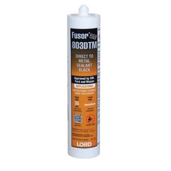 Lord Fusor Adhesives FUSOR DIRECT-TO-METAL SEALER/ADHESIVE BLACK 9.5 OZ - 80849810171