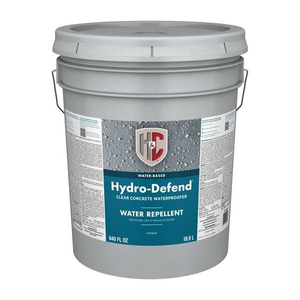 H&C Concrete Dustproofer Floor Sealer, Matte Finish, Clear, Water Base - 50.154155-20