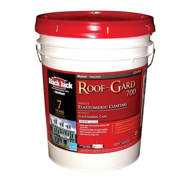 Gardner-Gibson Gardner-Gibson 5527-1-30 4.75 gal Black Jack Elastomeric Roof Coating; White - 1324765