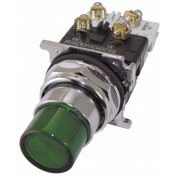 Botón de empuje iluminado Eaton, 30mm, verde, 6VCA - 10250T411LGD06-53
