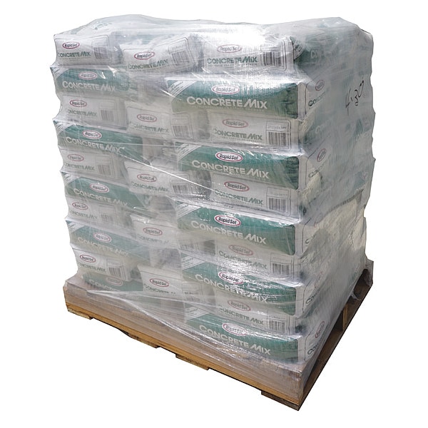 Je Tomes Concrete Mix, 60 lb, Bag, Gray, 28 day Full Cure Time, 50 PK - PAL-RSCM-60