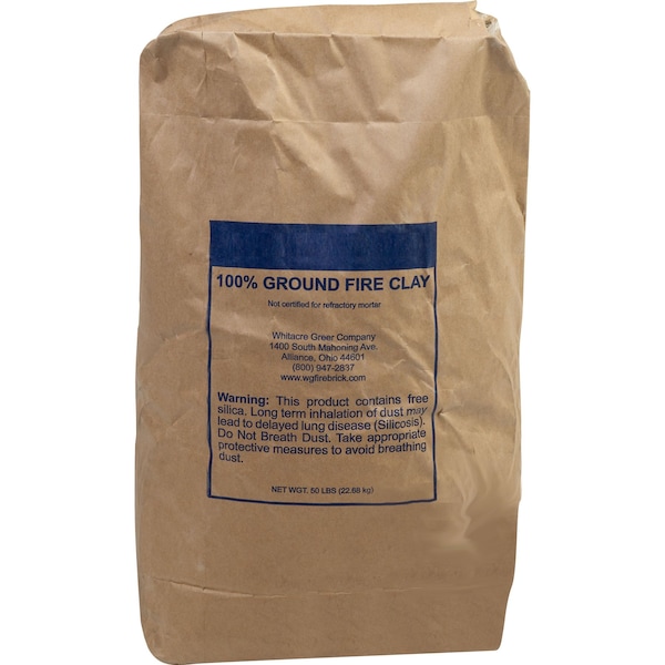 Mutual Industries 100% Ground Fire Clay, 50 lb. Bag - 60070500-0-0