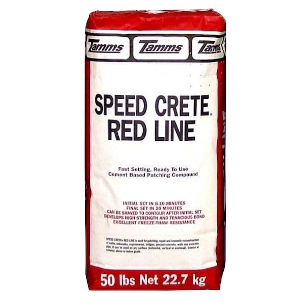 Euclid Chemical Euclid Speed Crete Red Line Rapid-Setting Cement Based Repair Mortar 50lb - TR5101650