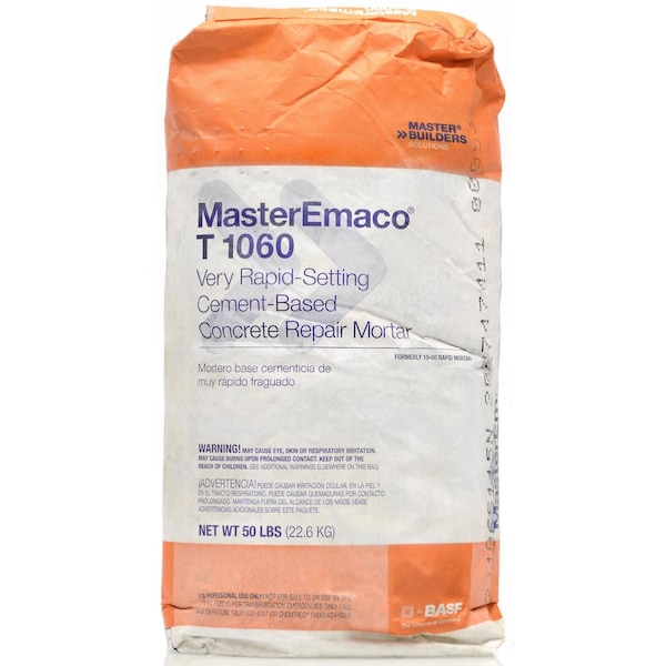 Sika SikaEmaco-1060 Very Rapid-Setting Concrete Repair Mortar 50LB Bag - 801718
