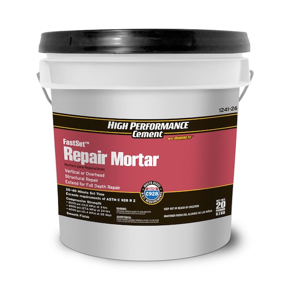 Quikrete Quikrete FastSet Gray Repair Mortar 20 lb - 1241-26