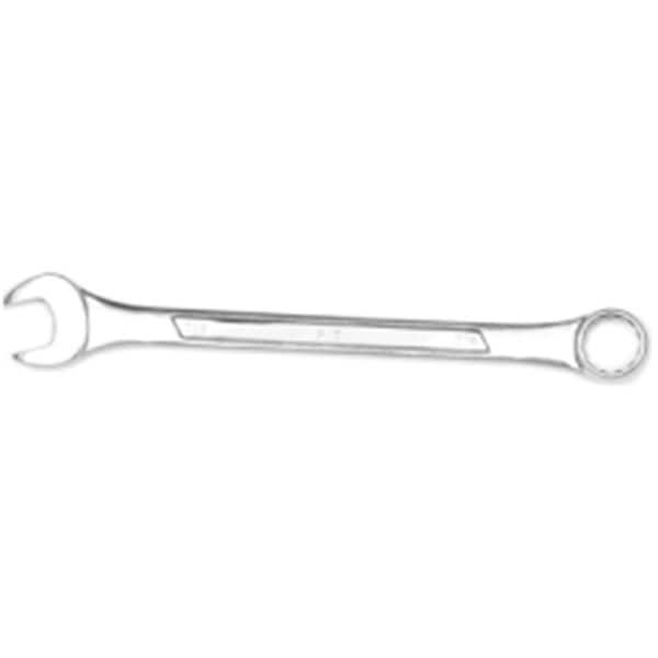 Dendesigns Llave Combinada de Cromo de 0.87 pulg. con Extremo de Caja de 12 Puntos - Panel Elevado - 11 pulg. de Largo - DE2998539