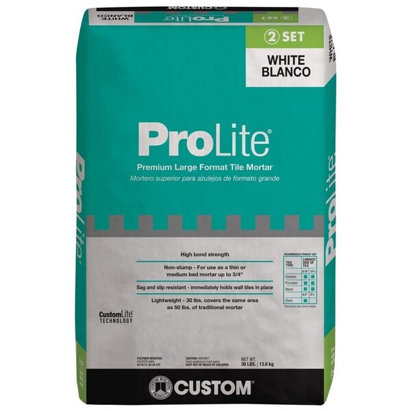Custom Building Products Custom Building Products ProLite White Premium Mortar 30 lb - PLMW30