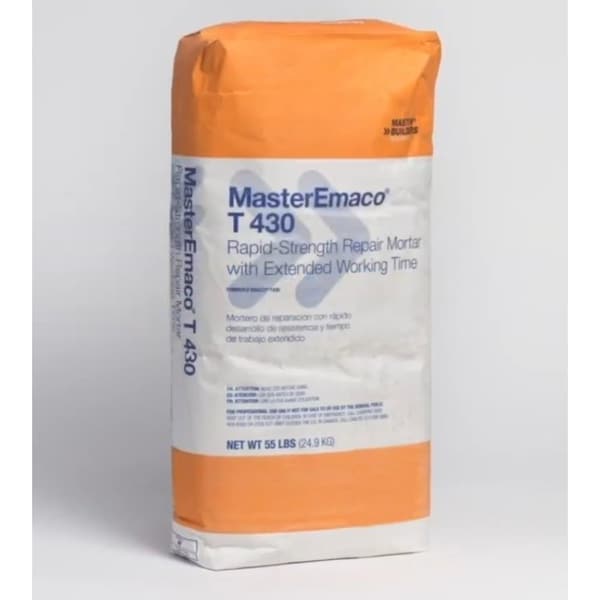 Sika SikaEmaco 430 Rapid-Strength Repair Mortar with Extended Working Time 55LB Bag - 815055