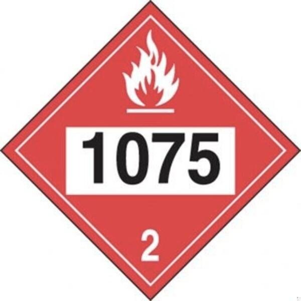 Accuform 4DIGIT DOT PLACARDS HAZARD CLASS 2 MPL724RM10 - MPL724RM10