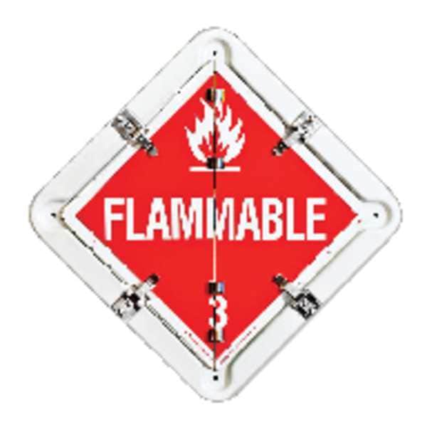 Labelmaster Vehicle Placard Flipchart, Aluminum, 13 1/2 in W x 13 1/2 in H - 81-8WFO