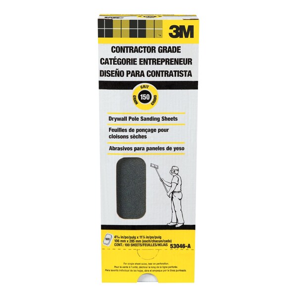 3M Drywall Sheets, 4 3/16"x11 1/4", PK1000 - 53046-A