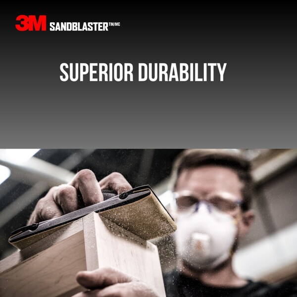 3M 3M Advanced Sanding Sheets w/NO-SLIP GRIP Backing 30320-G-15, 9 in x 11 in, 320 Grit, 5PK - 30320ES-15-G