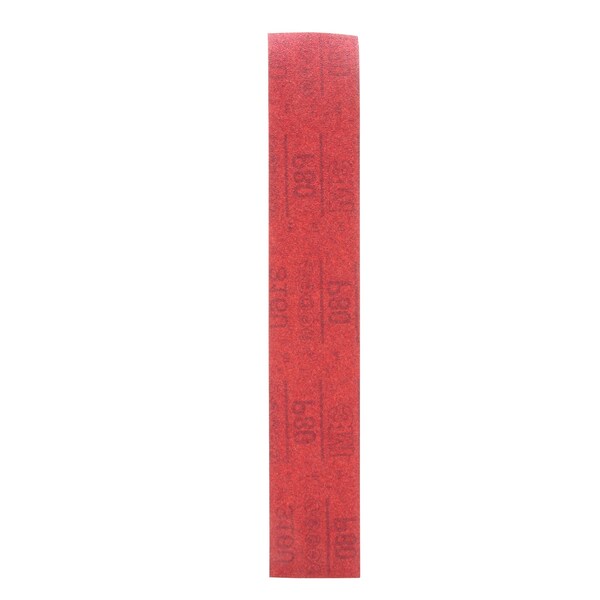 3M 3M Red Abrasive Sheet, 01181, P80, 2-3/4 in x 16 1/2 in, 5PK - 316U