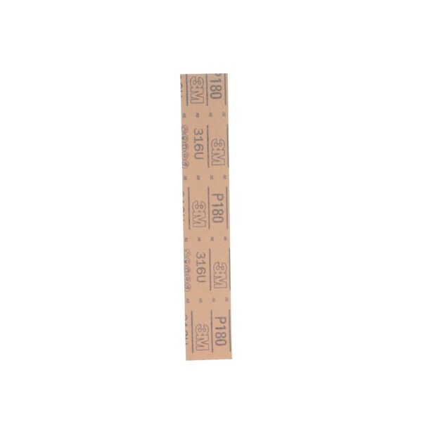 3M 3M Red Abrasive Sheet, 01179, P180, 2-3/4 in x 16 1/2 in, 5PK - 316U