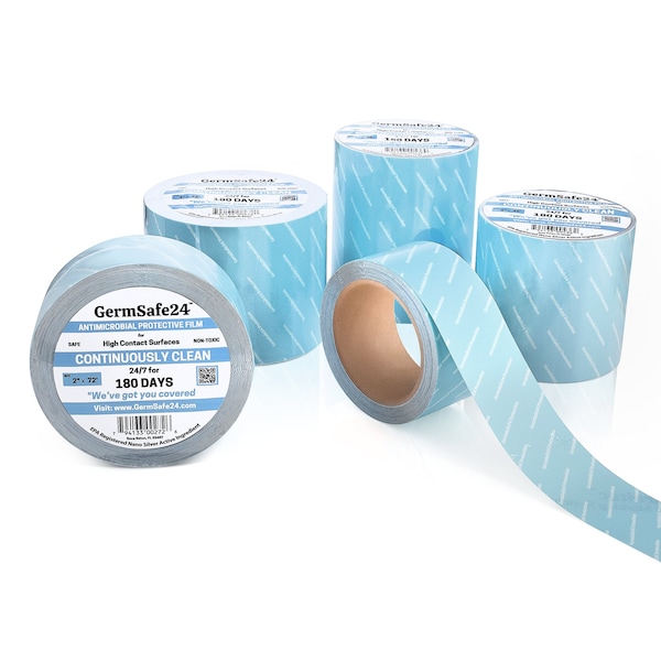 Germsafe24 Película protectora antimicrobiana 5"x36'-Protege por 180 días - MBAF-5x36-180