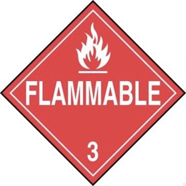 Accuform DOT PLACARD HAZARD CLASS 3  MPL301FV50 - MPL301FV50