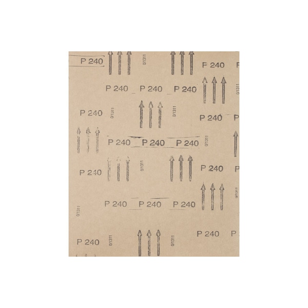 Pferd 9" x 11" Abrasive Sheet - Paper Backed - Aluminum Oxide - 240 Grit - 46950