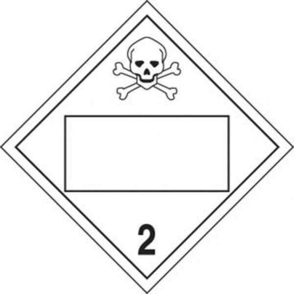 Accuform BLANK DOT PLACARD HAZARD CLASS 2 MPL4DG2CRM100 - MPL4DG2CRM100
