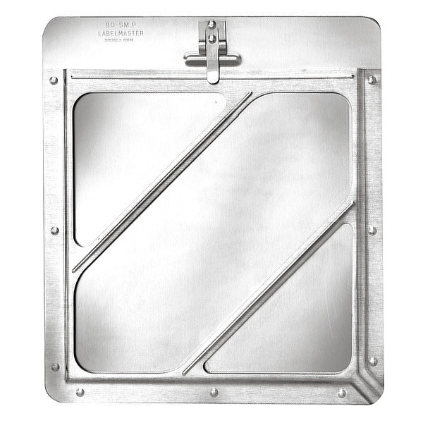 Labelmaster Vehicle Placard Holder, Aluminum, 14 1/8 in W x 12 1/2 in H - 80SMP97