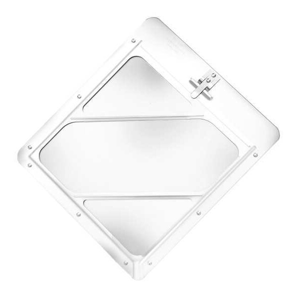 Labelmaster Vehicle Placard Holder, Anodized Aluminum, 14 1/8 in W x 12 1/2 in H - 80SM97
