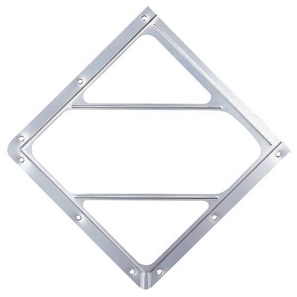Labelmaster Vehicle Placard Holder, Aluminum, 14 1/8 in W x 12 1/2 in H - 80SM-01