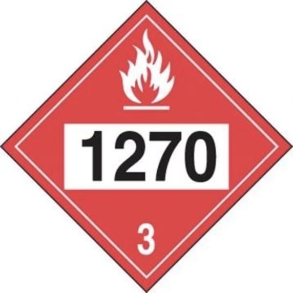 Accuform 4DIGIT DOT PLACARD HAZARD CLASS 3 MPL730RM25 - MPL730RM25