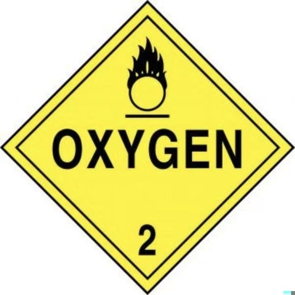 Accuform DOT PLACARD HAZARD CLASS 2  GASES MPL204MG50 - MPL204MG50