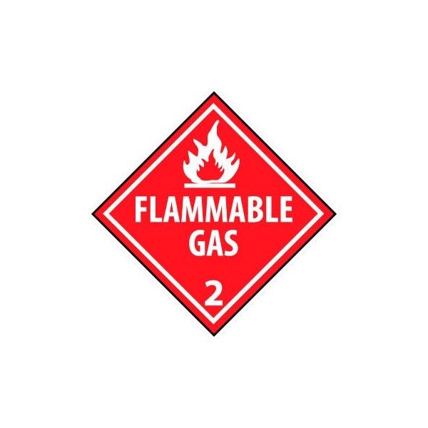 National Marker Co DOT Placard - Flammable Gas 2 - DL46P