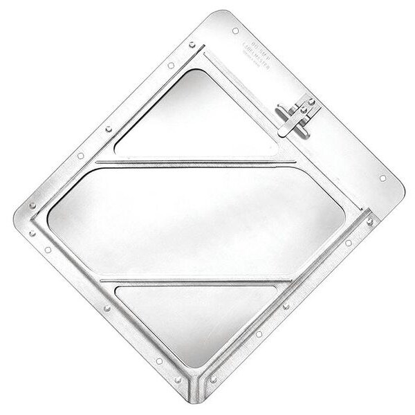 Labelmaster Vehicle Placard Holder, Aluminum, 14 1/8 in W x 12 1/2 in H - 80SMP97-8H