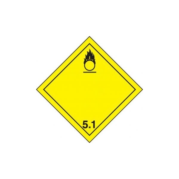 Accuform TDG PLACARD CLASS 5 273MM x 273MM TCP511CT10 - TCP511CT10