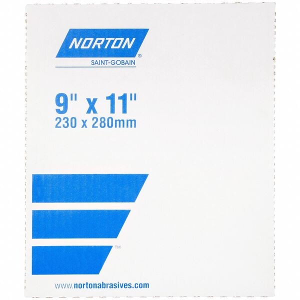 Norton Abrasives Sheet, Grit P80, 11" L, 9" W - 66261100960