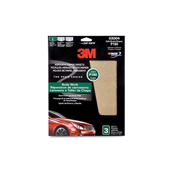 3M ALUM OXDE SNDPPR 9 X 11" FINE 3 SHEETS - 3M3004