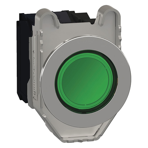 Botón pulsador Schneider Electric, 30 mm, 1NA/1NC, Verde - XB4FW33B5