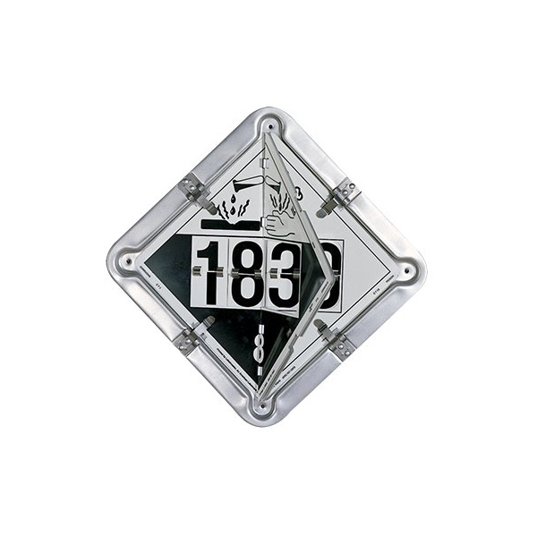 Labelmaster Flip Placard Tanker: Flammable, Combustible, Poison, Corrosive - 126CT
