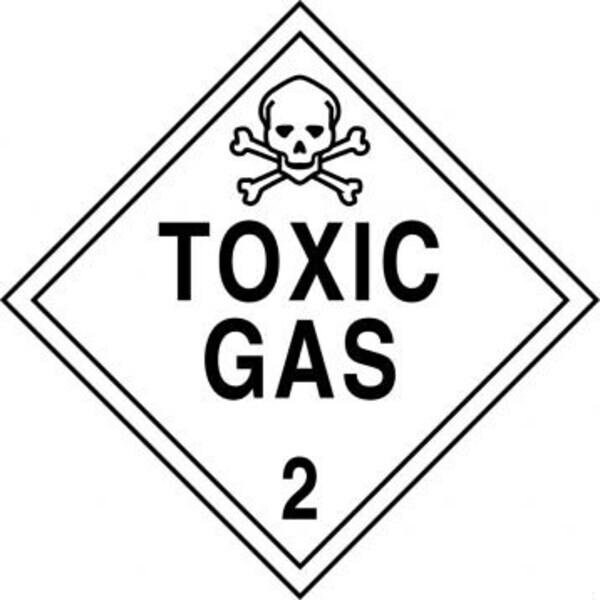 Accuform DOT PLACARD HAZARD CLASS 2  TOXIC MPL206VP50 - MPL206VP50