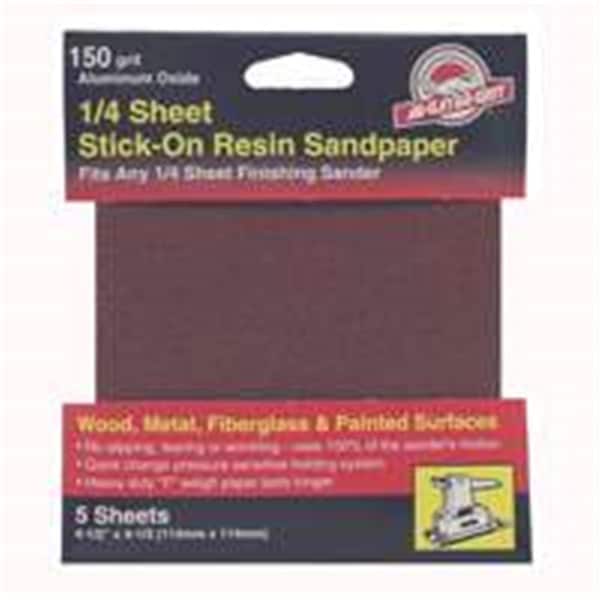Gator Finishing 4073 150 Grit Aluminum Oxide Sheet 5PK - 3560711