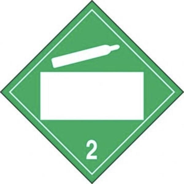 Accuform BLANK DOT PLACARD HAZARD CLASS 2 MPL4DG2AVS50 - MPL4DG2AVS50