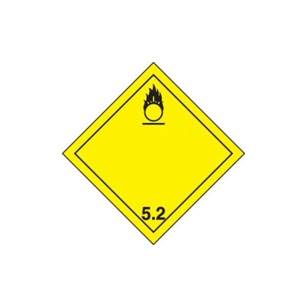 Accuform TDG PLACARD CLASS 5 273MM X 273MM TCP522VP1 - TCP522VP1