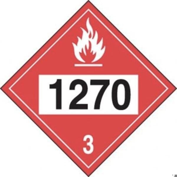 Accuform 4DIGIT DOT PLACARD HAZARD CLASS 3 MPL730RM50 - MPL730RM50