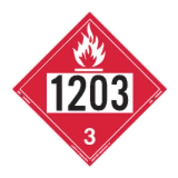 Labelmaster DOT Container Placard, Rigid Vinyl, 10-3/4" W x 10-3/4" H - ZRV21203