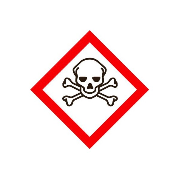 Top Tape And Label INCOM GHS1273 GHS "Skull Crossbones" Pictogram Placard, 10-3/4" x 10-3/4" - GHS¬†1273.00