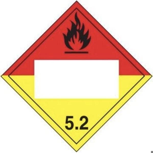 Accuform BLANK DOT PLACARD HAZARD CLASS MPL525CT25 - MPL525CT25