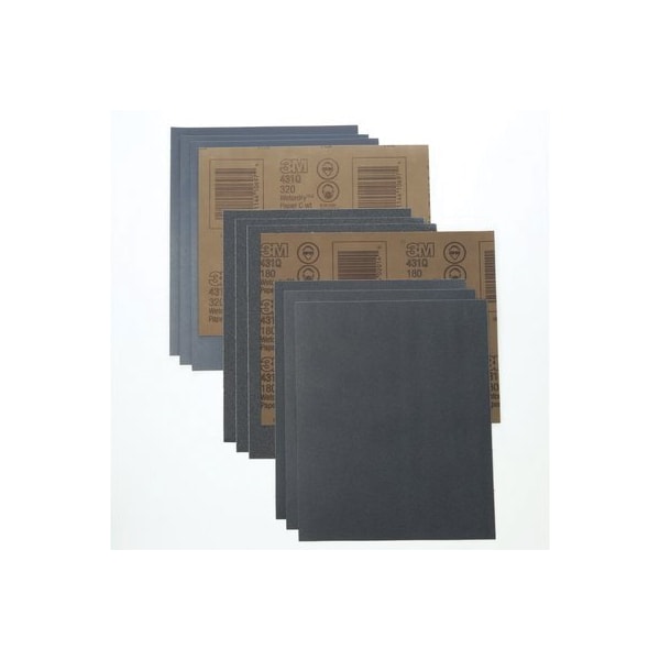 3M 3M Wetordry Abrasive Sheet, 02625, 5-1/2 in.x9 in., 2500, Heavy Duty, 50PK - 7000120123