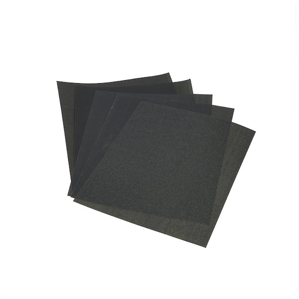 Norton Co Sanding Sheet, 9 in L, 11 in W, 440, 320, 220 Grit, Aluminum Oxide Abrasive - 48110