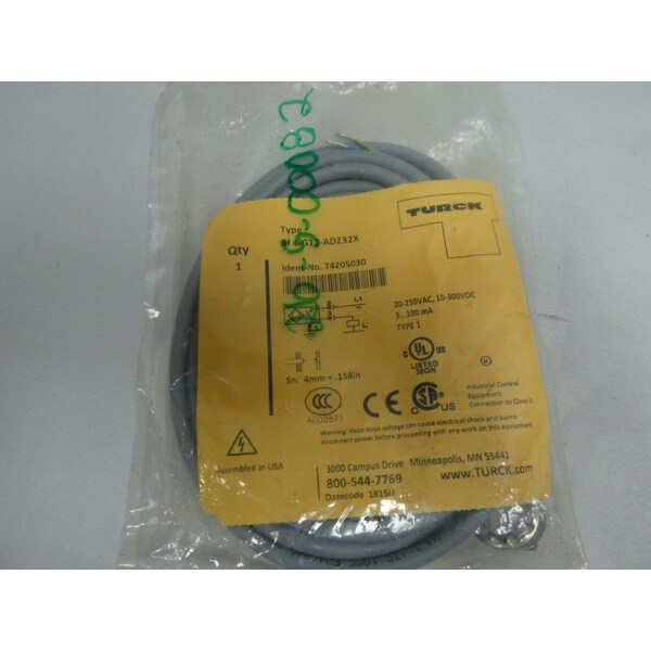 Sensor de proximidad inductivo 20-250V-AC 10-300V-DC - BI4-G12-ADZ32X de Turck