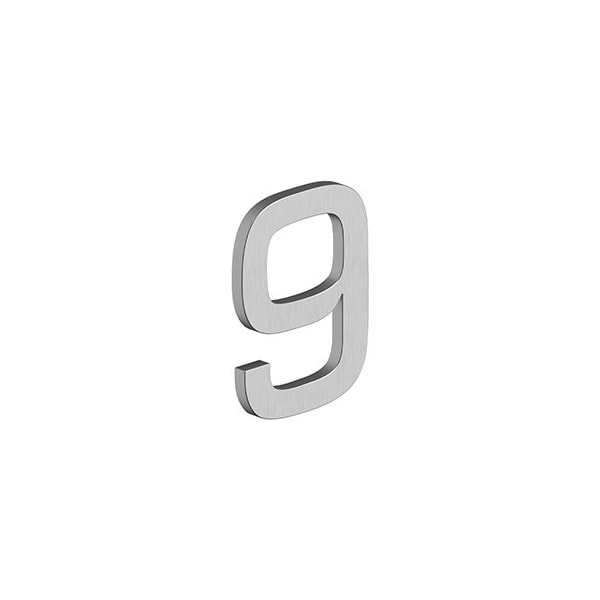 Deltana 4 NUMBER 9, E SERIES W/ RISERS, STAINLESS STEEL in Brushed Stainless - RNE-9U32D