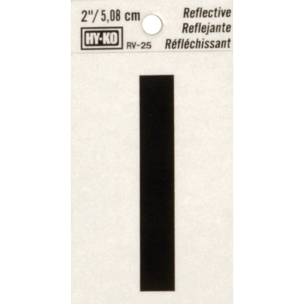 Hy-Ko Vinyl 2 In. Reflective Adhesive Letter, I - RV-25/I