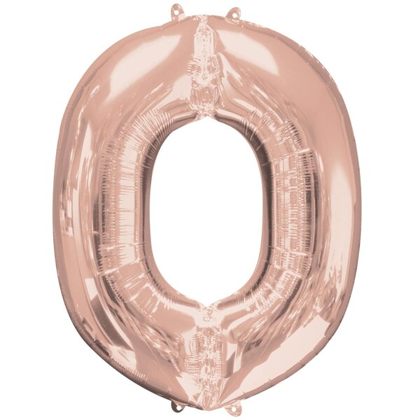 Anagram 37 in. Letter O Rose Gold Balloon - 89767