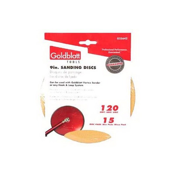 Goldblatt Industries 15PK 9 120G Sandpaper - G25642